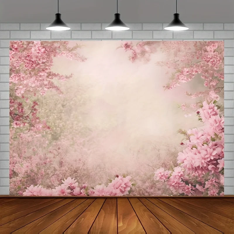 Фотофон для студийной фотосъемки с цветочным рисунком