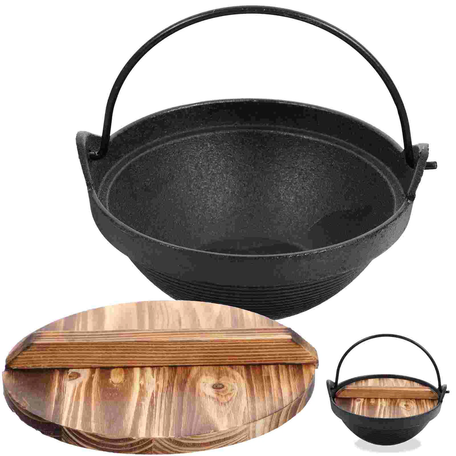 

Outdoor Picnic Cookware Pot Soup Pot Outdoor Cooking Stove High Temperature Camping Soup Iron