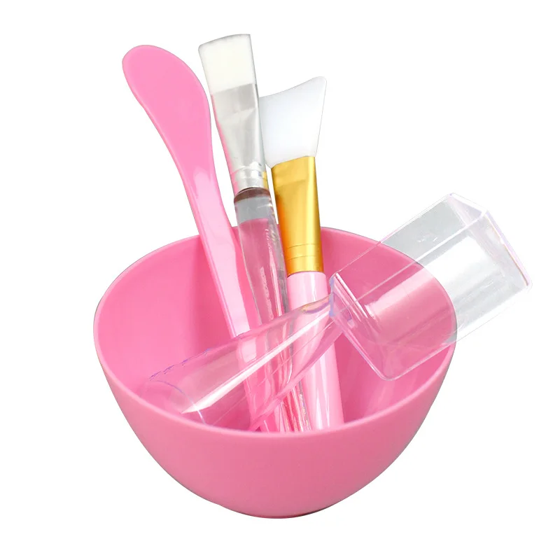

New Spa Tools Large Mask Bowl Two Measuring Spoons Mask Silicone Brush Mask Brush Mask Stick Conditioning Mask Bowl Beauty Tools