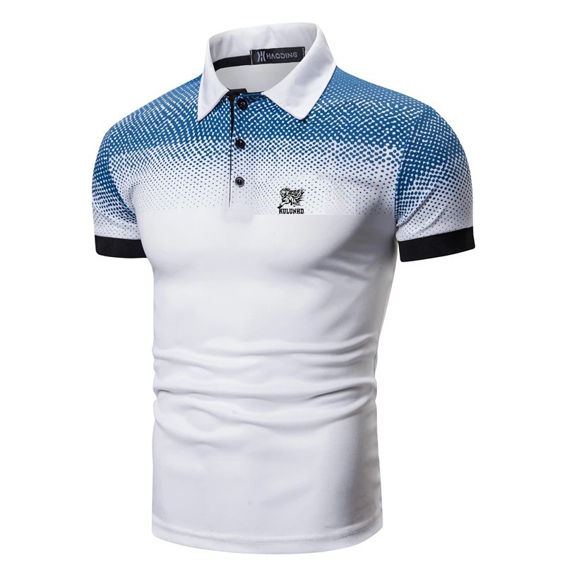 

Fashion and Casual Summer Men Short Sleeve Printed Polo Shirt