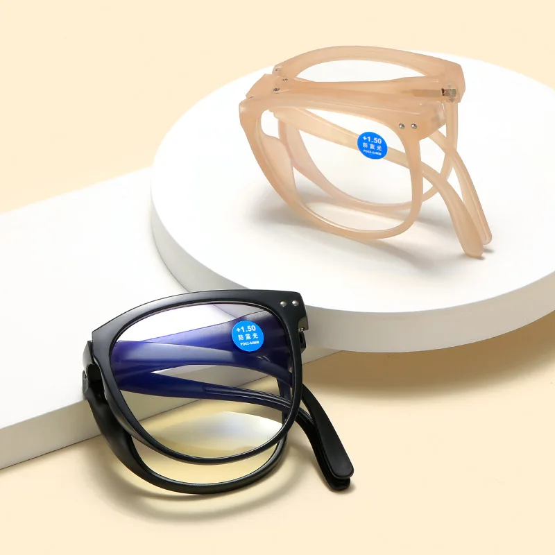 

Anti Blue Light Reading Glasses Diopter +1.0 +1.5 +2.0 +2.5 +3.0 +3.5 +4.0 Folding Presbyopia Eyeglasses Fashion High Definition