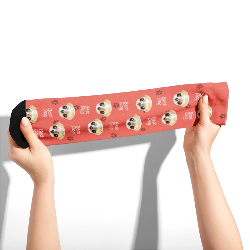New Custom Pet Dog Face Socks 3D Printing The Best Dog Harajuku Fashion Cotton Stockings Children and Adults Multi Style Neutral