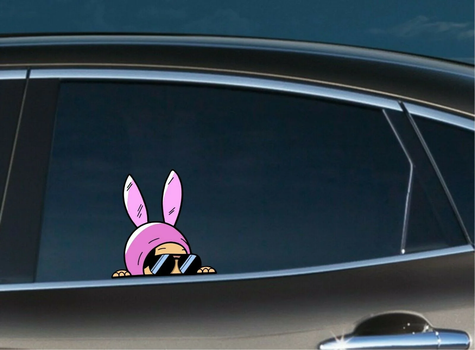 

For 1Pair/2Pcs Louise Peeking Peek Window Vinyl Decal Cute Cartoon Stickers Bob's Burger MEME