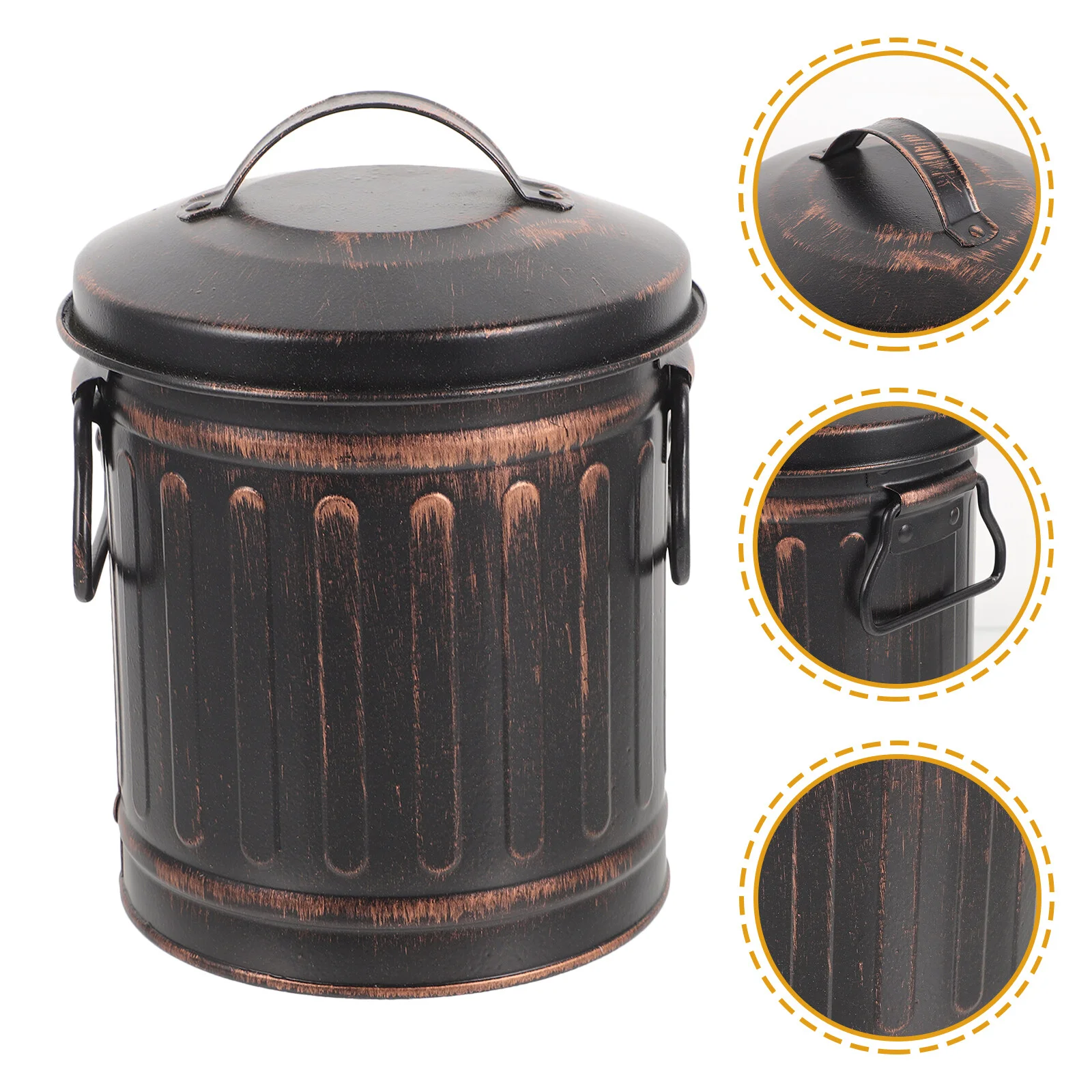 

Fire Bucket Fireplace Coal Holder Indoor Storage Metal Garden Incinerator For Ashes