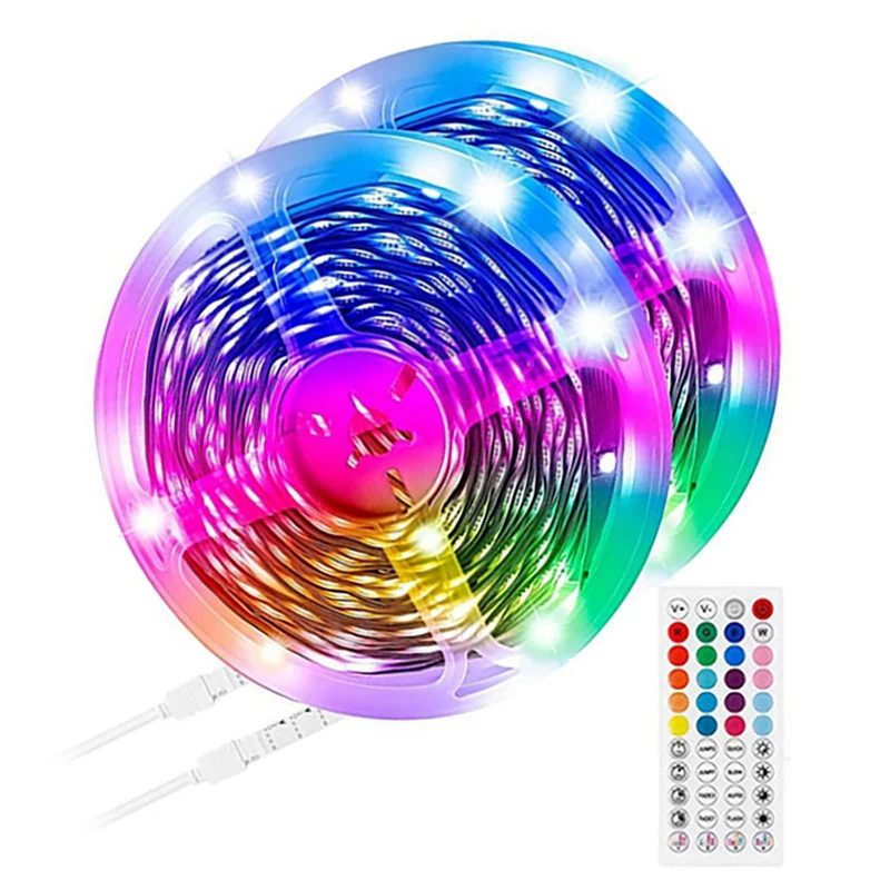 

LED Strip 20M 5050RGB Smart Bluetooth APP Control With 44 Key Remote Control LED Strip Sync To Music EU Plug