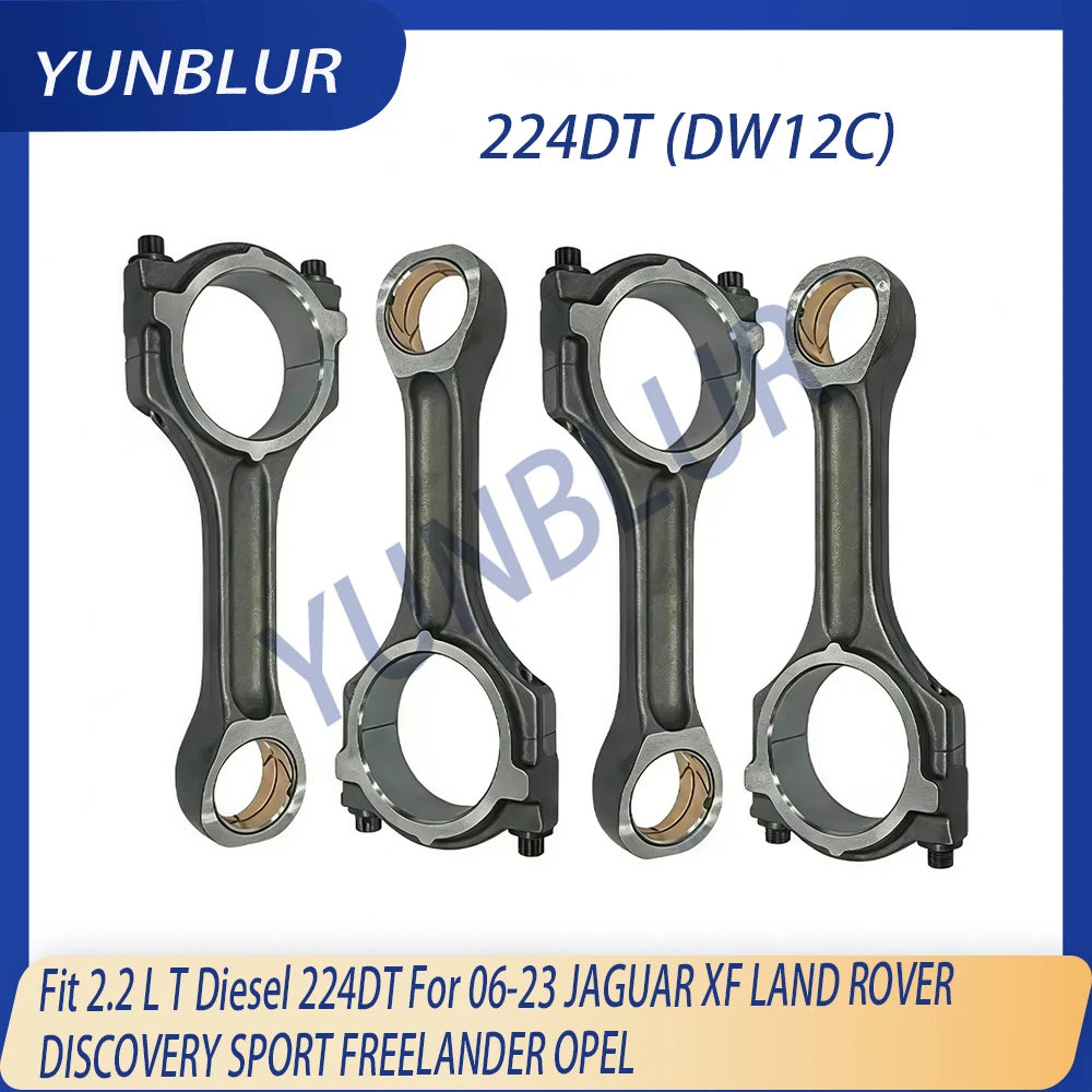 Фото Комплект из 4 штук шатунов для двигателя 2.2L T Diesel 224DT, подходит для JAGUAR XF, LAND ROVER DISCOVERY SPORT, FREELANDER, OPEL 2006-2023 гг. №1