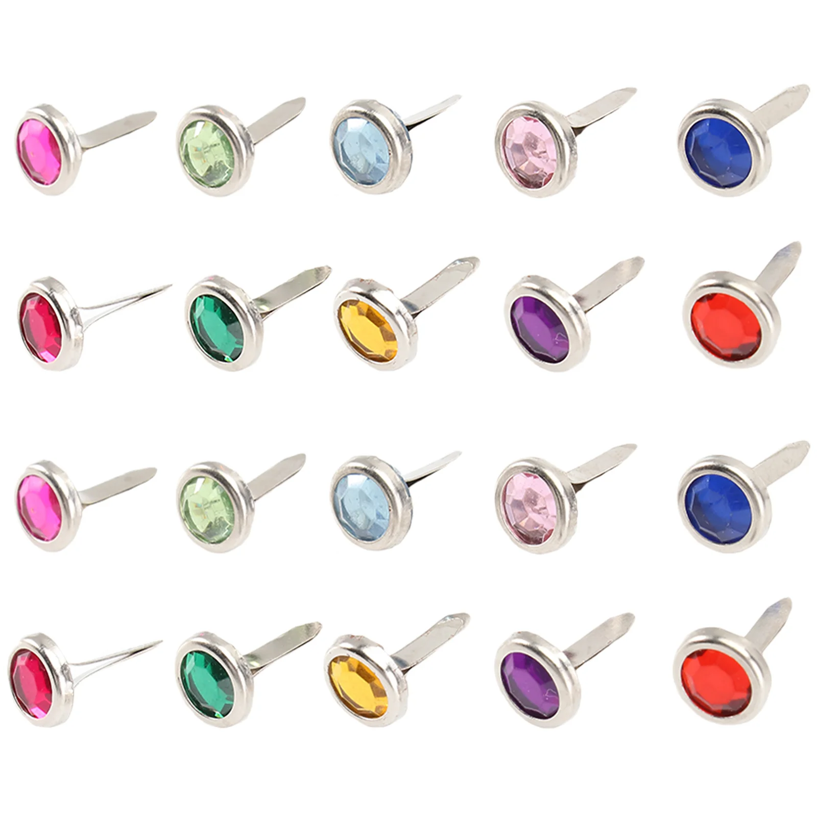 

100pcs Scrapbooking Brad Round Brads Fasteners Scrapbooking Brads Students Christmas Stationary Gift Decorative Paper Fasteners