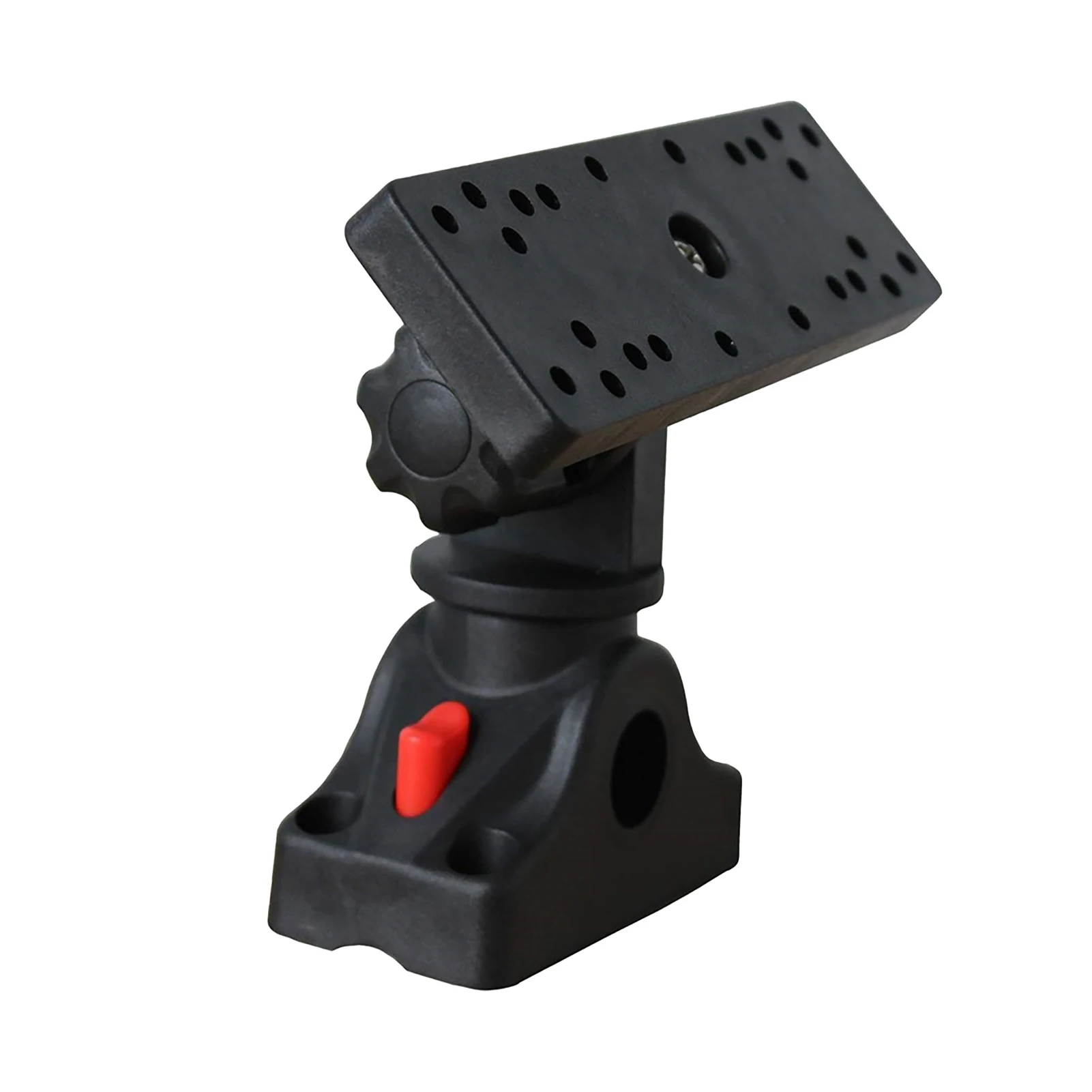 

360 Degree Rotatable Fish Finder Bracket Boat Accessories Kayak Mounting Base Easy Install Nylon Black Profession Yachts Fishing
