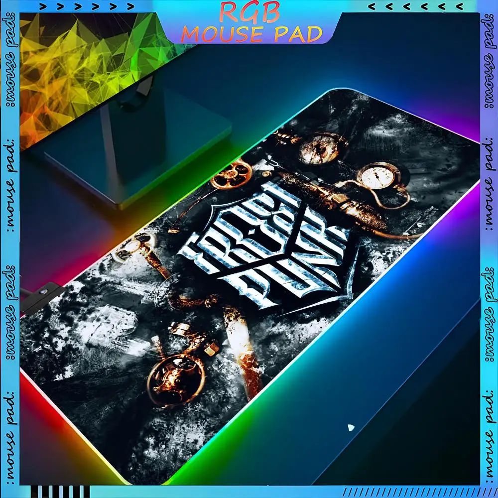 Frostpunk Mouse Pad RGB Keyboard Cover Desk-mat Colorful Surface Waterproof Multi-size World Computer GamerMause pads Cute Cart