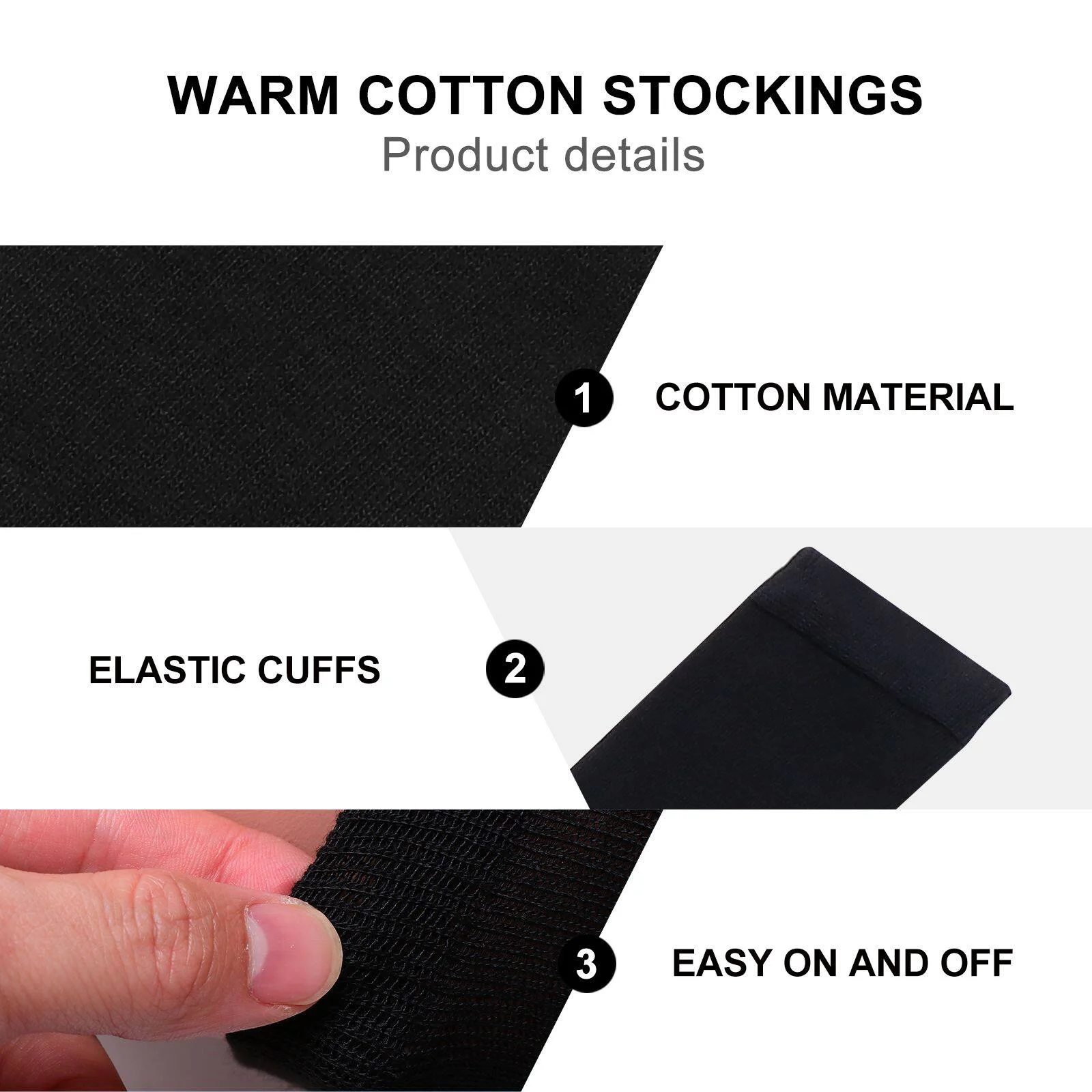 4 Pairs Female Winter Stockings Japanese Style Stockings Comfortable Stockings