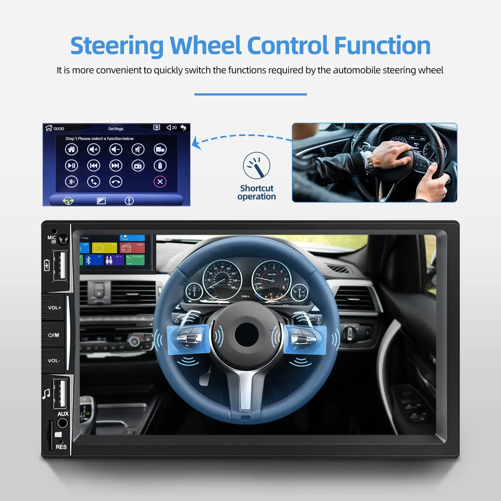 Автомагнитола Sameuo carplay android 2 din автомагнитола с экраном mp5 мультимедийный плеер