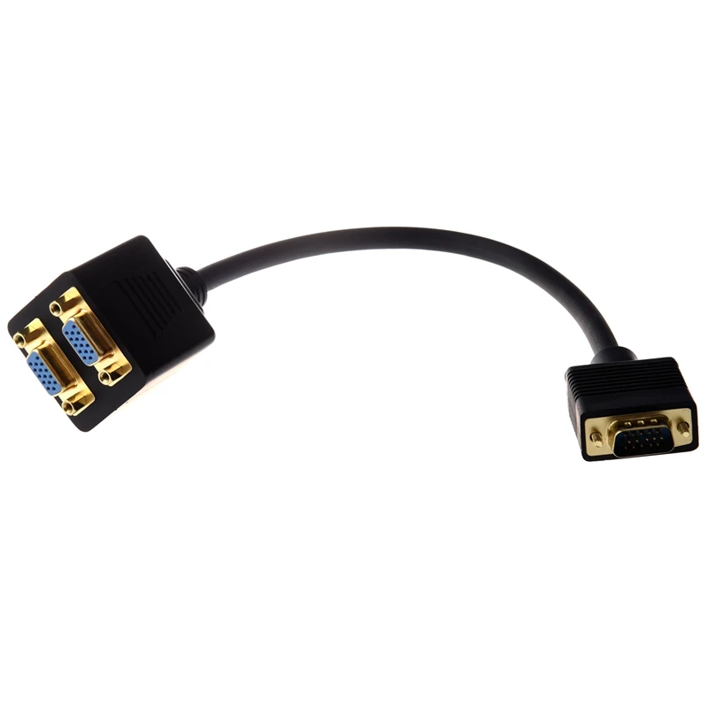 Видеосплиттер: VGA(HD15) M на VGA(HD15) F X 2 (от 1 шт. до 2 мониторов) и RJ11 6P4C телефонный кабель Шнур ADSL модем 3 метра