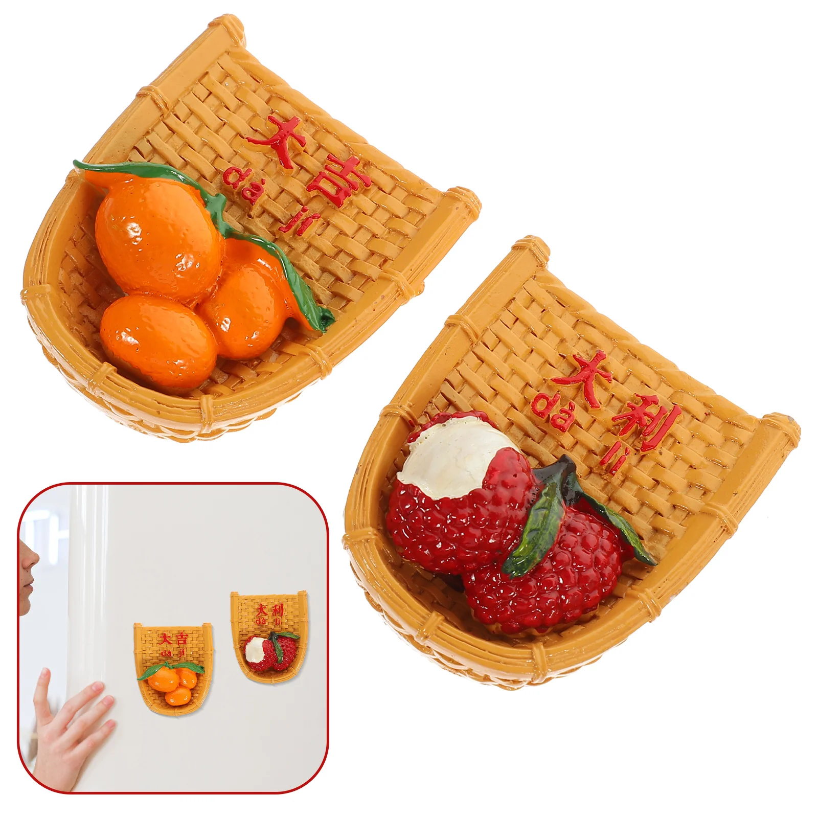 

Magnet Fridge Magnets Refrigerator Year Chinese Sticker New Locker Festival Decorative Gift Whiteboard Decorations Rabbit