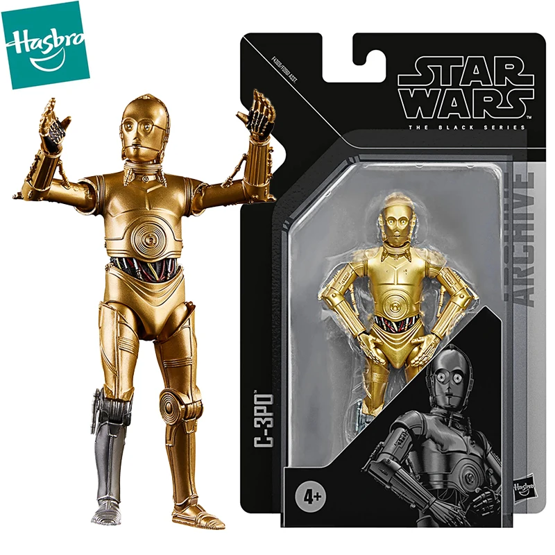 

In Stock Hasbro Star Wars The Black Series Archive C-3PO Action Figure Collectible Movie Model Toys for Fans Kids