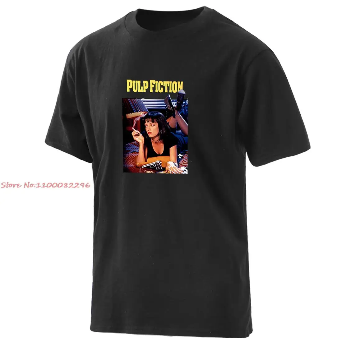 

Mens Pulp Fiction Print Short Sleeve Retro Funny Summer O Neck Male Casual Tees Tee Shirts Retro Tees Camisetas