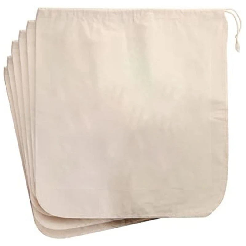

New Reusable Cold Brew Bag Coffee Filters Bag For Pitchers Mason Jars & Toddy Systems Cotton Bag For Nut Milk Wine Brew