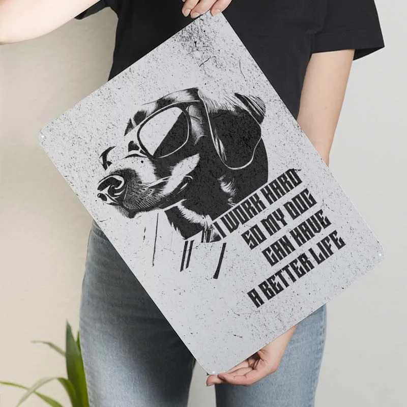 Металлический знак &quotЗабавный такса граффити&quot