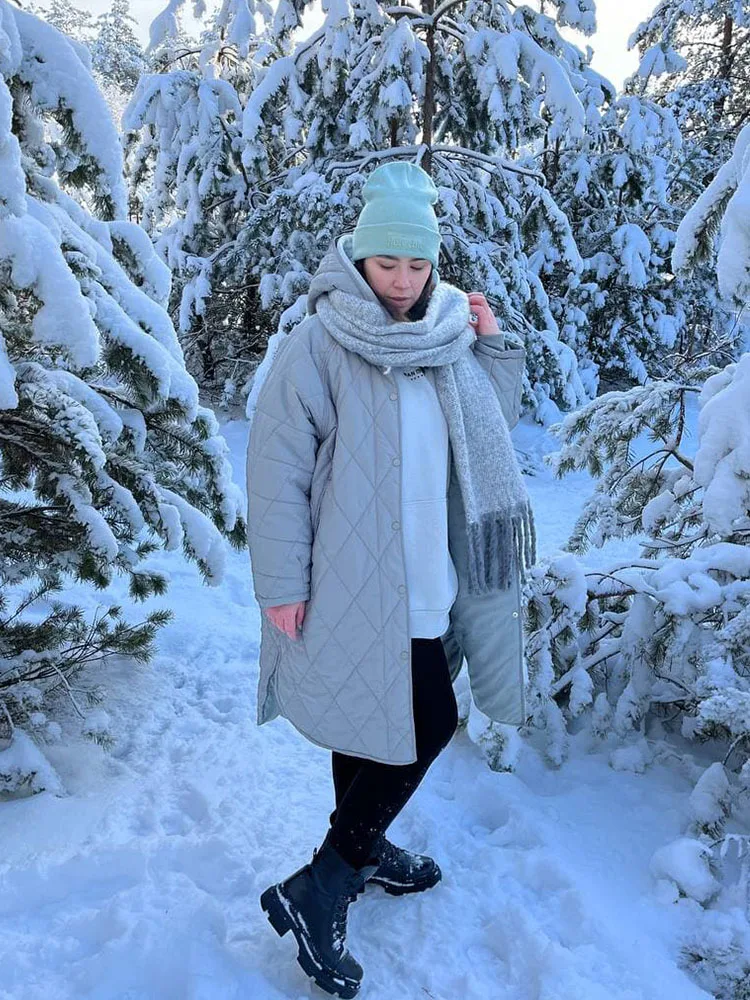 Women's Autumn Jacket Down Jacket Hooded Warm Parkas Thick Winter Cotton Padded Overcoats Hood Quilted Coats Female Hood Parkas