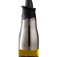 auto flip oil dispenser 300ml olive oil dispenser bottle oil dispenser bottle black for kitchen black