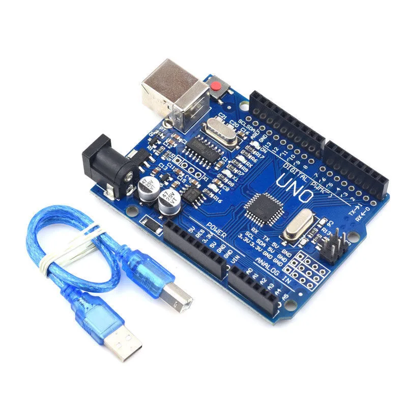 Плата разработки UNO R3 ATMEGA328P CH340/ATEGA16U2 совместима с кабелем для Arduino R3/R4 защитная