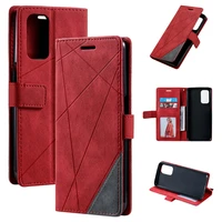 shockproof case leather business book cover for oppo a54 a55s 5g flip case 360 protect wallet shell funda oppo a54s a 54 s case