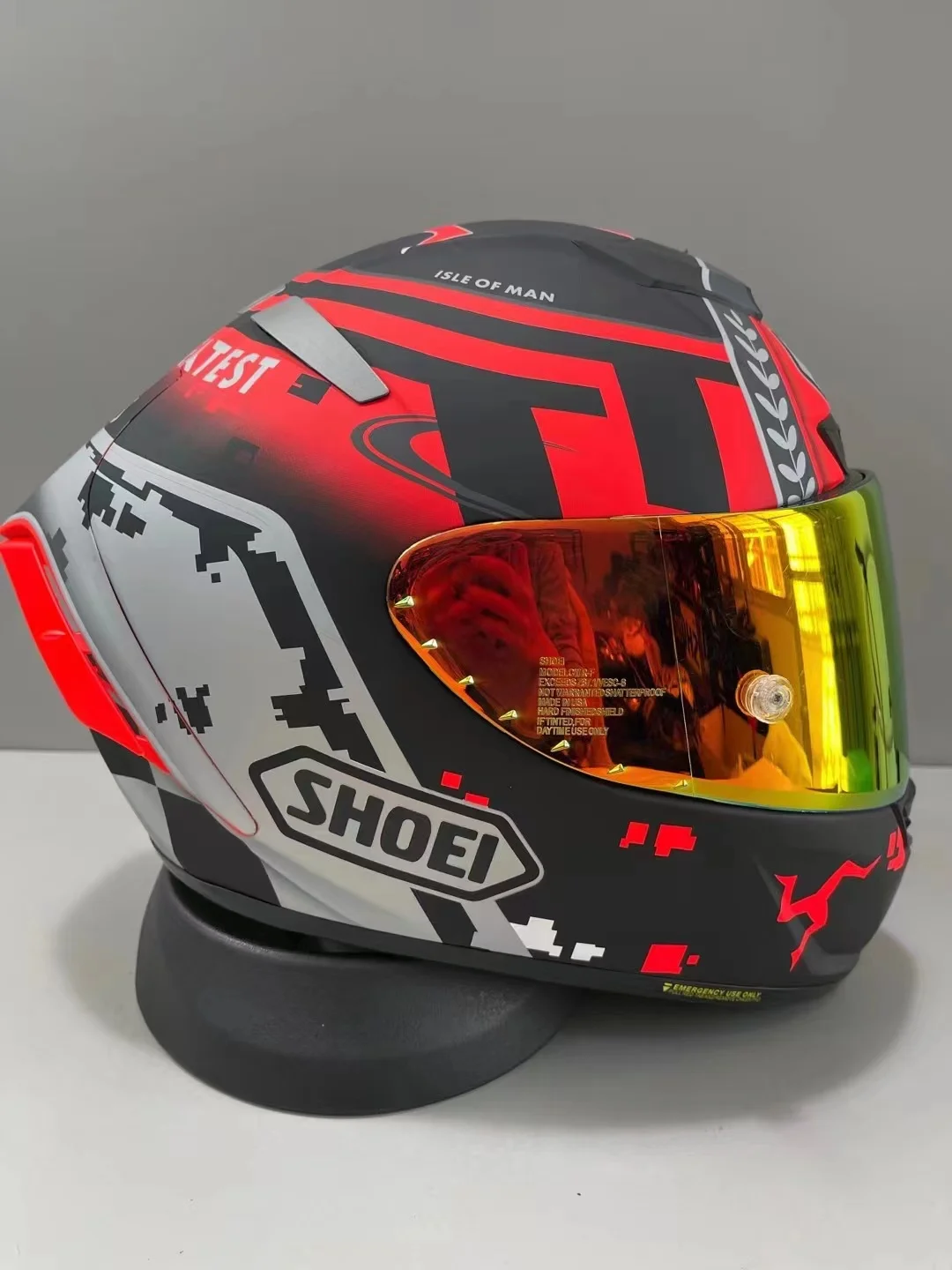 Мотоциклетный шлем Full Face t X14 isle of man TT X-Sprit 3 красный для мотокросса гоночный езды