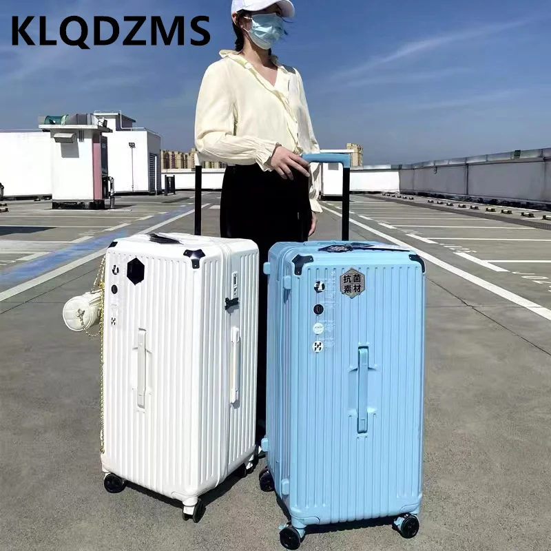 KLQDZMS 22 24 26 28 30 32 34 дюймовый студенческий супер-большой вместительный и высококачественный чемодан для семейных каникул на роликах (art.: 3920cee384151) - 3920cee384151
