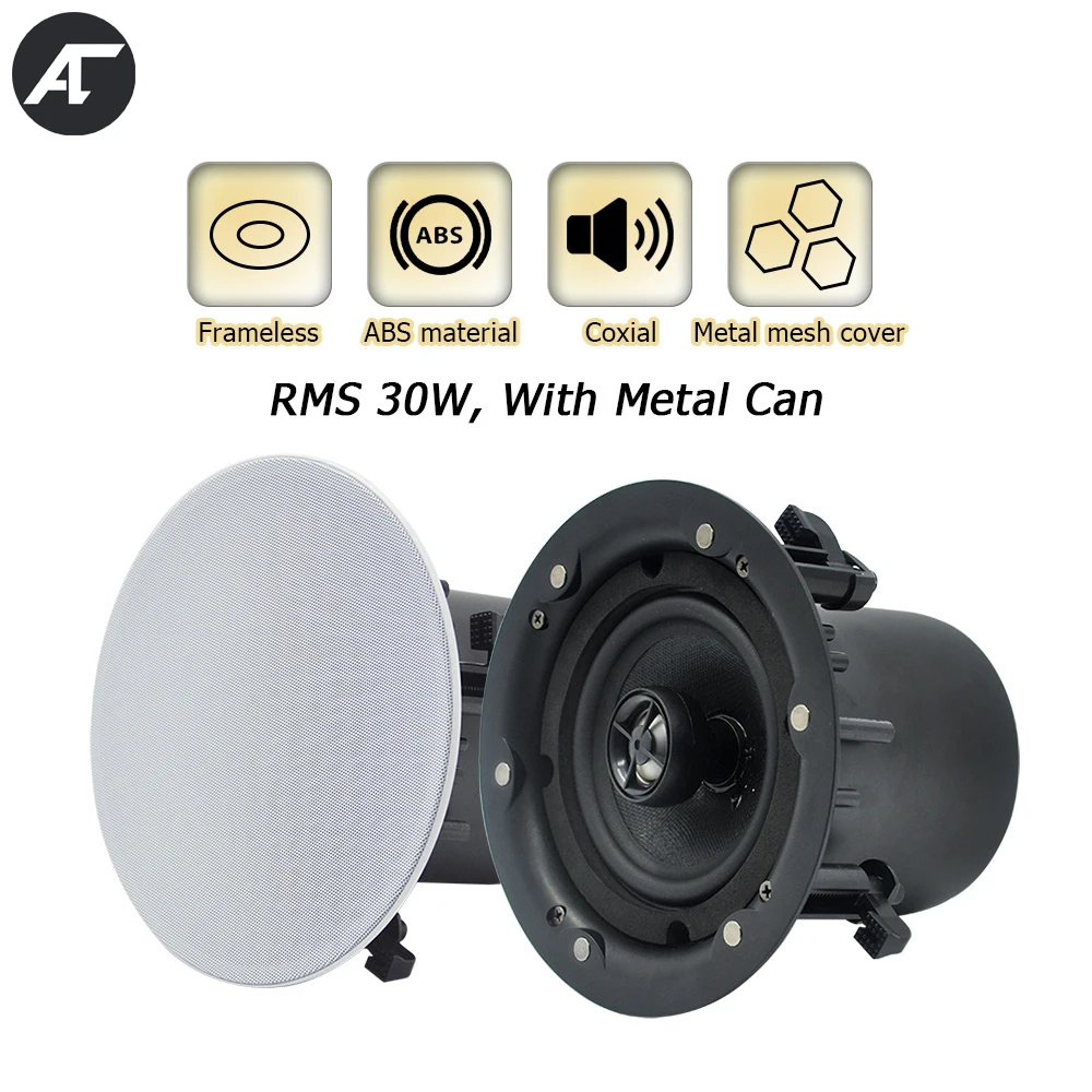 

6-дюймовый встраиваемый потолочный динамик, система общественных адресов, hifi стерео, высококачественный Громкий динамик, аудиосистема для ...