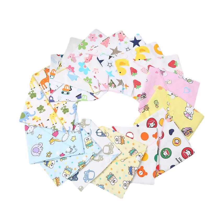 

1Pc Baby Bandana Bibs Triangle Burp Cloths Cartoon Saliva Towel Baby Feeding Bibs Soft Absorbent Boys Girl Bibs Baby 1-3Years