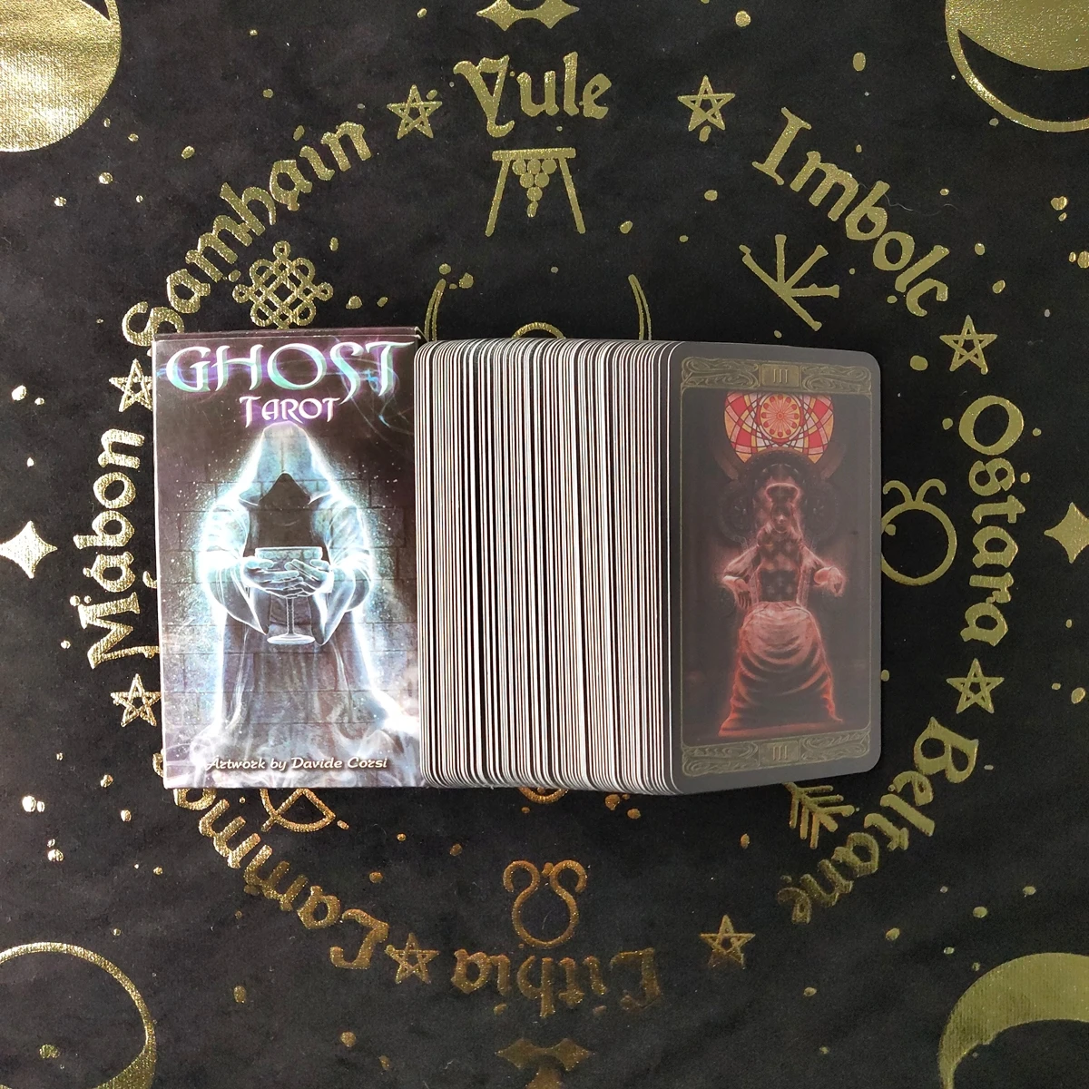 

Ghost Tarot Cards Deck Board Game Card Game Table Game Fortune-telling Oracle Witchcraft Supplies Set Divination Exquisite