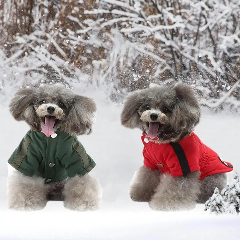 

Dog Winter Coat Small Dogs Coat Cozy Warm Hoodie Pet Clothes Hoodie Dog Vest Coat Cold Weather Clothes Outerwear For Doggie Cats