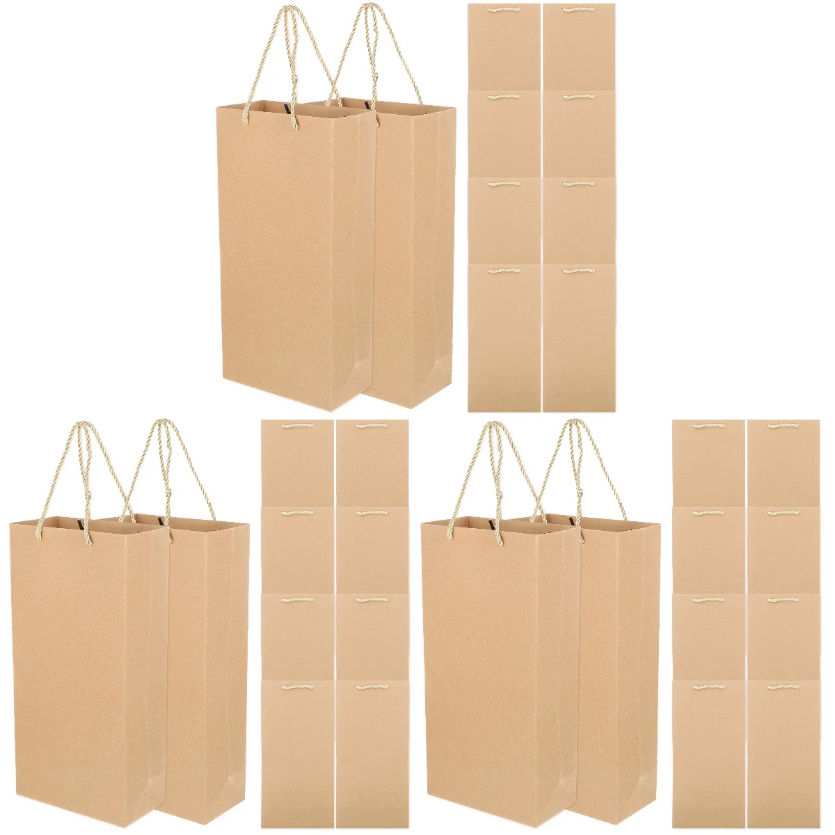 

30 Bags Practical Portable Bags Bottle Wrapping Bags Red Bags for Packing Wrapping Gift