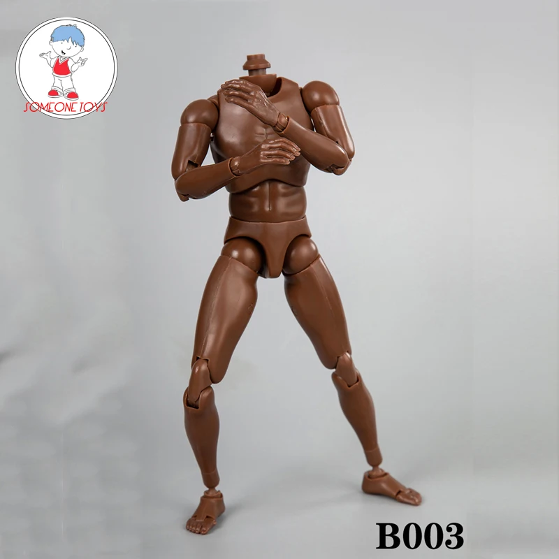 

NEW 1/6 Male Narrow Shoulder Nude Body Figure Black Skin B003 for 12" Soldier Action Figure Model