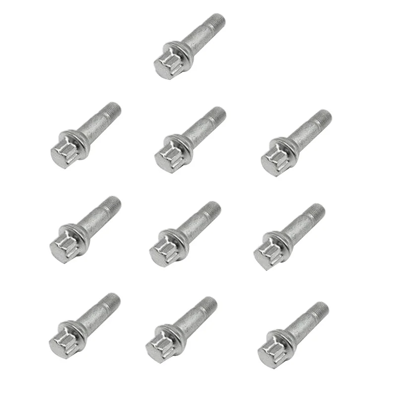 

10Pcs Wheel Lug Bolts Nuts for Mercedes Benz W164 W166 X204 W221 C216 C CL E GL ML S Class