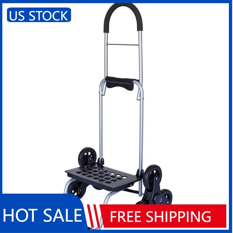 

dbest products Stair Climber Trolley Dolly Personal Dolly, Black Handtruck Hardware Garden Utility Cart