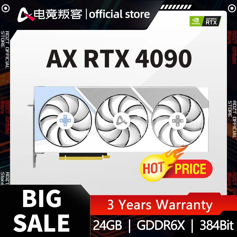 

AX-Power By INNO3D GEFORCE RTX4090 X3W 24GB 384Bit GDDR6X RTX 4090 Graphic Card Video Graphics Cards Gaming GPU NVIDIA LHR