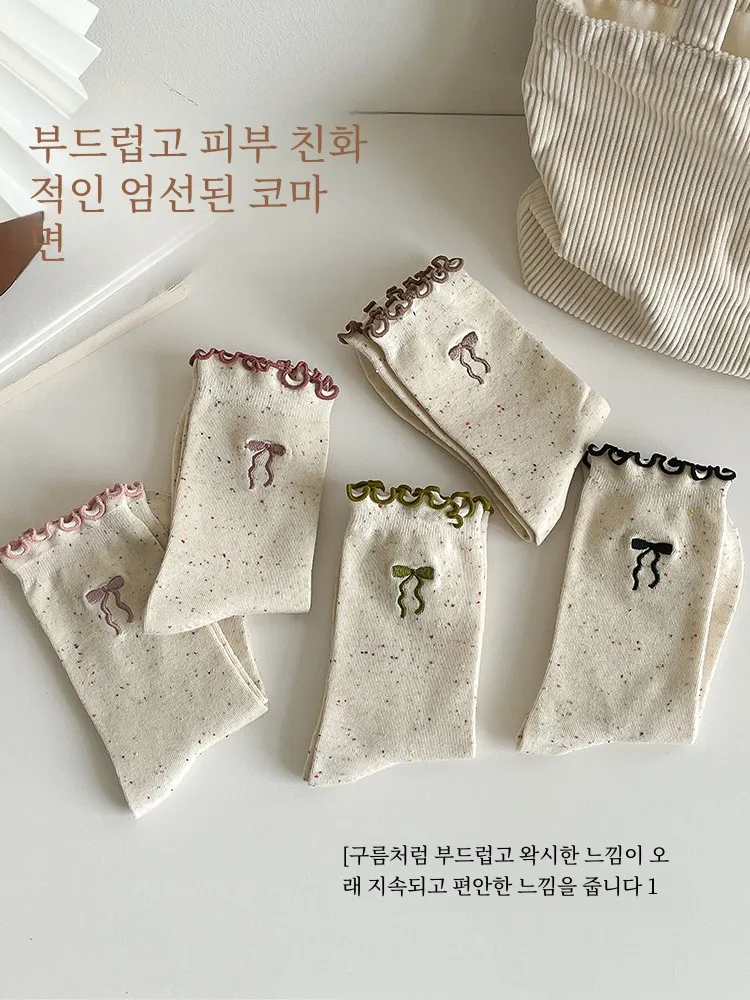 Женские носки новинка 2024 популярные хлопковые с дезодорантом против бери-бери