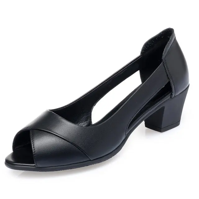 2022 New Summer Women Dress Shoes Peep 