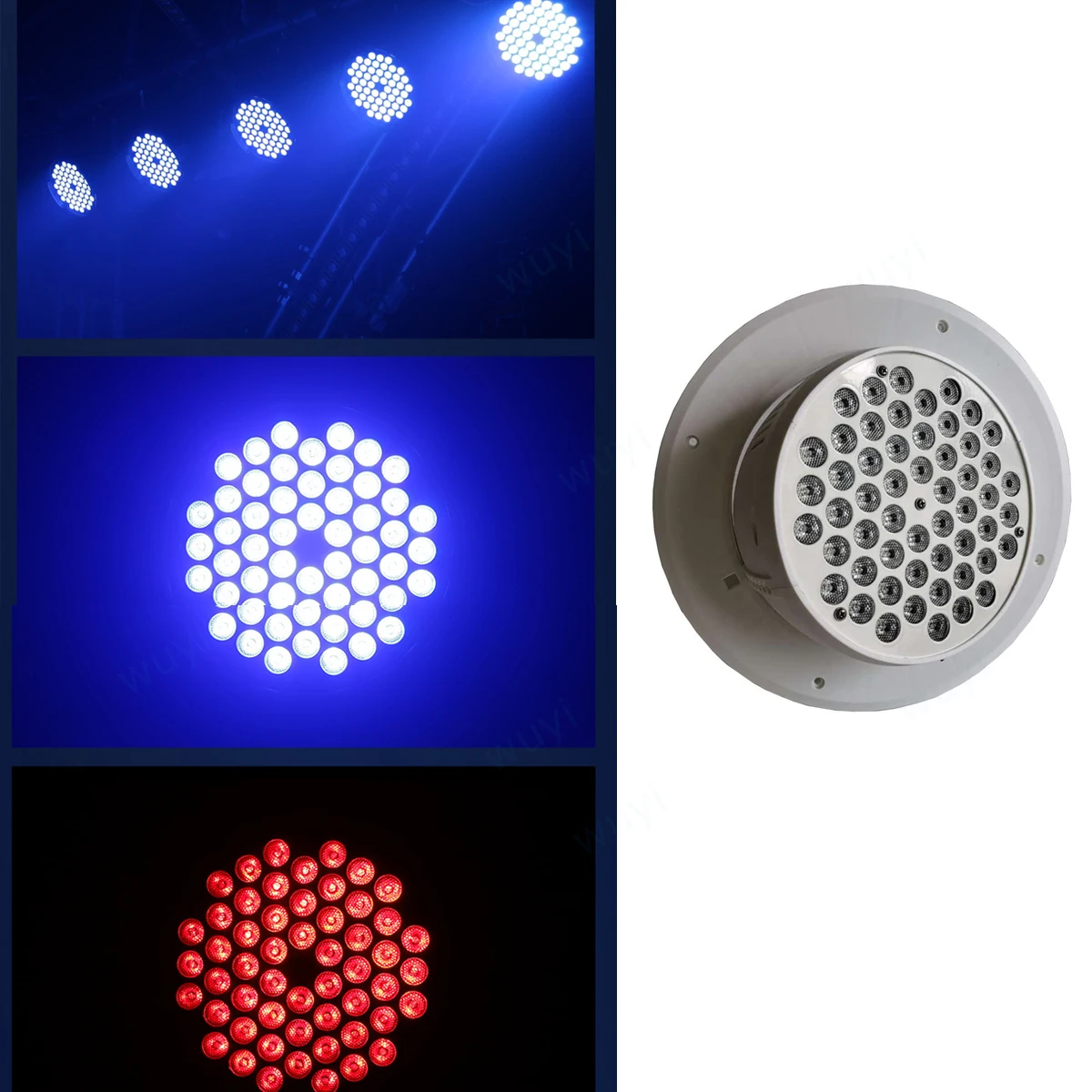 

Embedded Adjustable Angle 54pcsX3W Colorful LED DMX Indoor Par Lights for Stage Studio Disco KTV Bar Theater