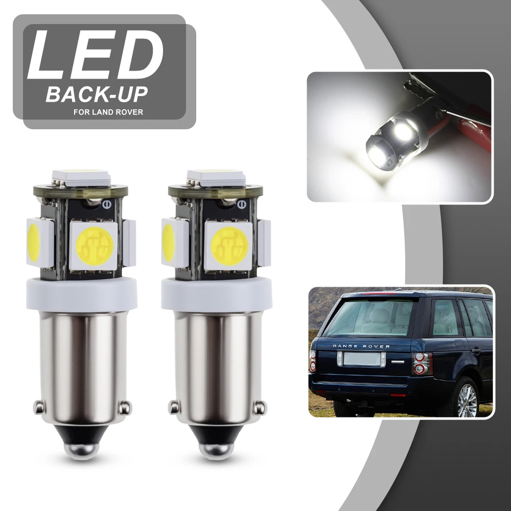

2x434 64132 BAX9S H6W Светодиодные лампы Canbus для Land Rover Range Rover L322 2002-2012, белая резервная лампа, лампа заднего хода