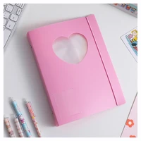 a5 photocards binder 4 pocket sleeves page refill photo card postcard heart window collect book kpop polaroid cards holder album