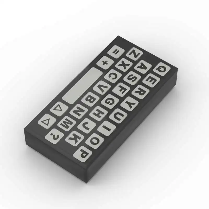 10 шт. строительные блоки MOC, совместимые с печатными частями 3069, мобильный телефон с печатной панелью 1x2, опора для минифигурки (art.: 3920d4a8b8ae3) - 3920d4a8b8ae3