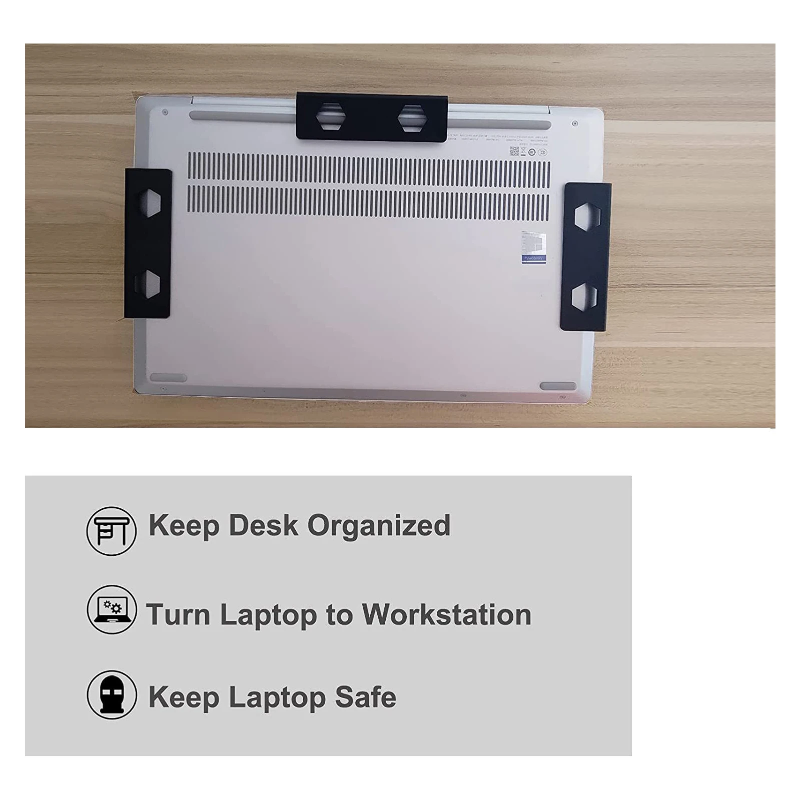 

Under Desk Laptop Holder Under Desk Laptop Mount Bracket Durable Under Desk Bracket Add On Under Table Laptop Keyboard Storage