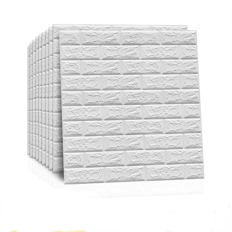 

3D DIY Decor Home Brick Wall Stickers Living Room Waterproof Foam Room Adhesive Sticker Wallpaper Made Decals For Kitchen