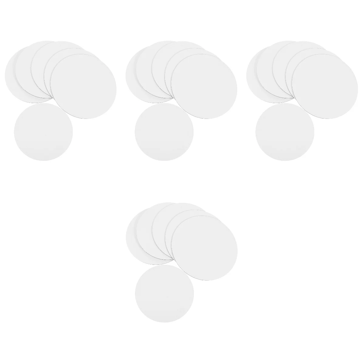 

24 PCS 20CM Round Canvas Drawing Board Premium Painting Board Artist Round Shape Canvas Board Oil Paint Canvas Sketchpad