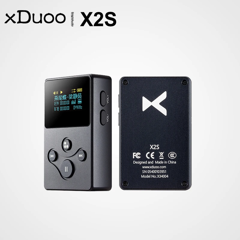 

NEW Xduoo X2S Hi-Res Lossless Mini Portable Music MP3 Player DSD APE FLAC WAV AIFF WIMA AAC DSD128 PCM 24Bit/192K SHANLING