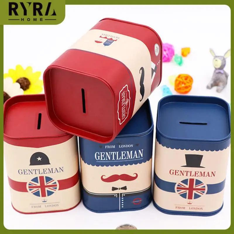 

Storage Cans The Use Of Tinplate Material With Cover Design Tinplate Not Easy To Deformation British Wind Home Accessories