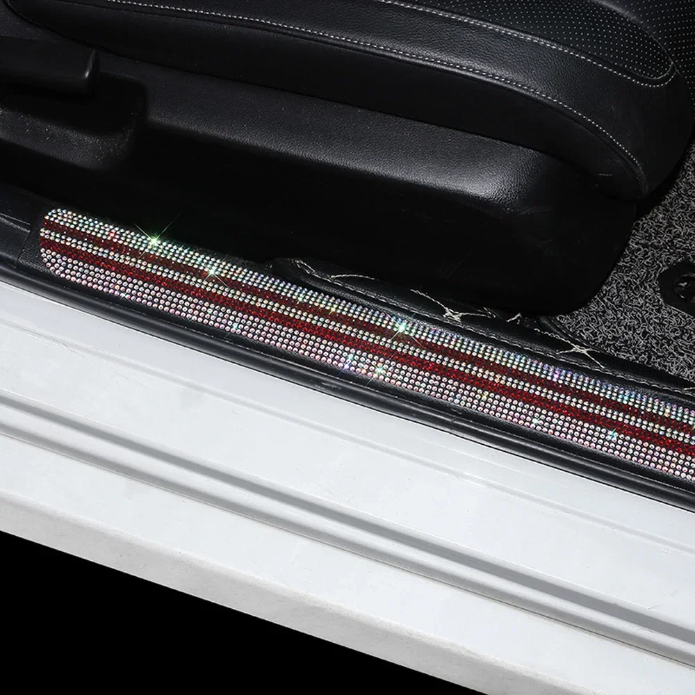 Блестящие защитные наклейки для дверей автомобиля нано-лента против царапин