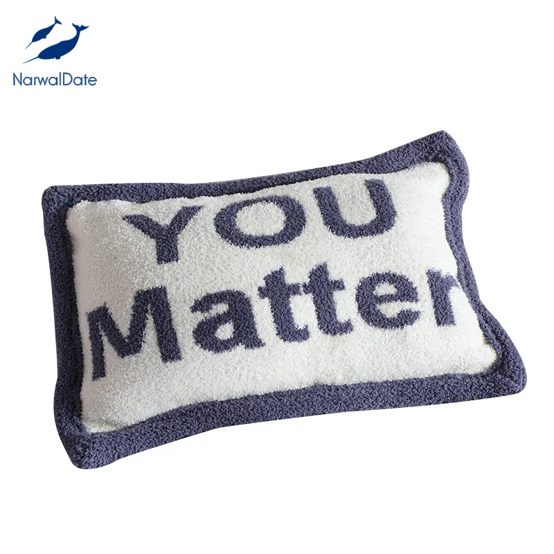 

NarwalDate Ins Pillow Chair Cushion Valentine's Gift Show Love Nordic Soft Cute YOU MATTER