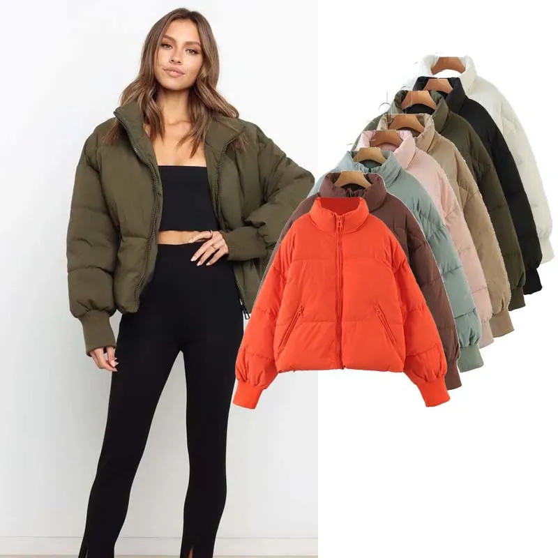 

winter loose short padded jacket